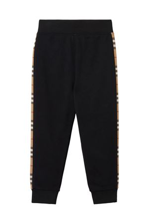 Black cotton track pants BURBERRY KIDS | 8068431A1189